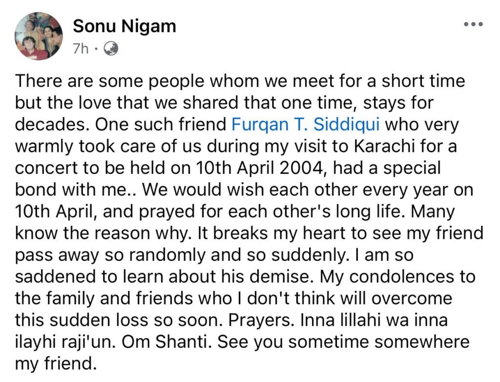 sonu nigam Furqan