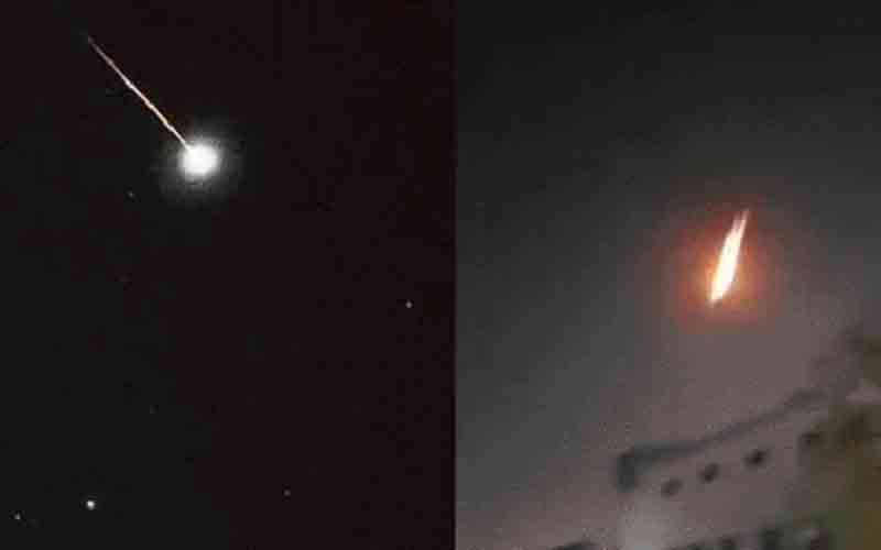 Meteor sighting eclipses